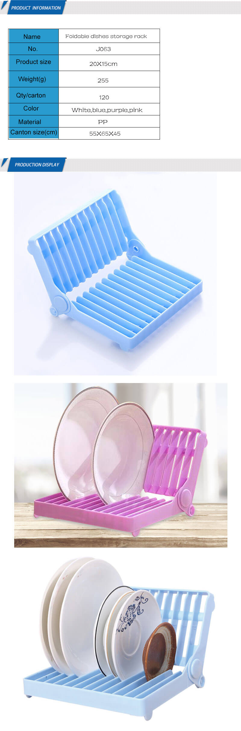 Food Grade Plastic Bowls Chopsticks Kitchen Dishes Draining Rack
