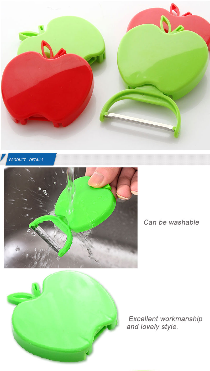 Cut Fruit Vegetable Potato Skin Plastic Stainless Steel Kitchen Knife