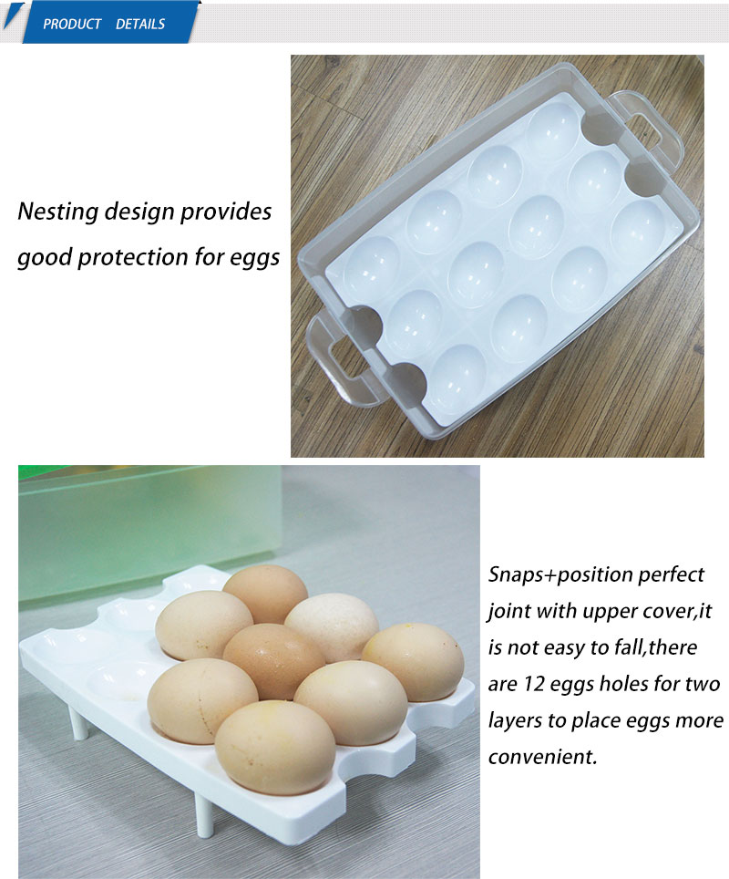 Portable Dozen Frozen Dumplings Food Egg Container Storage Box