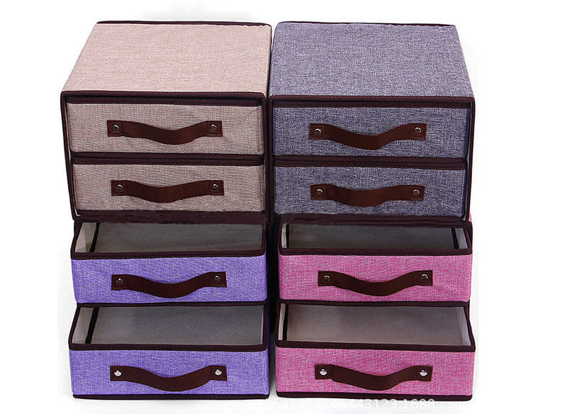 Socks Bra Underwear Sundries Foldable Box Nonwoven Storage Drawer