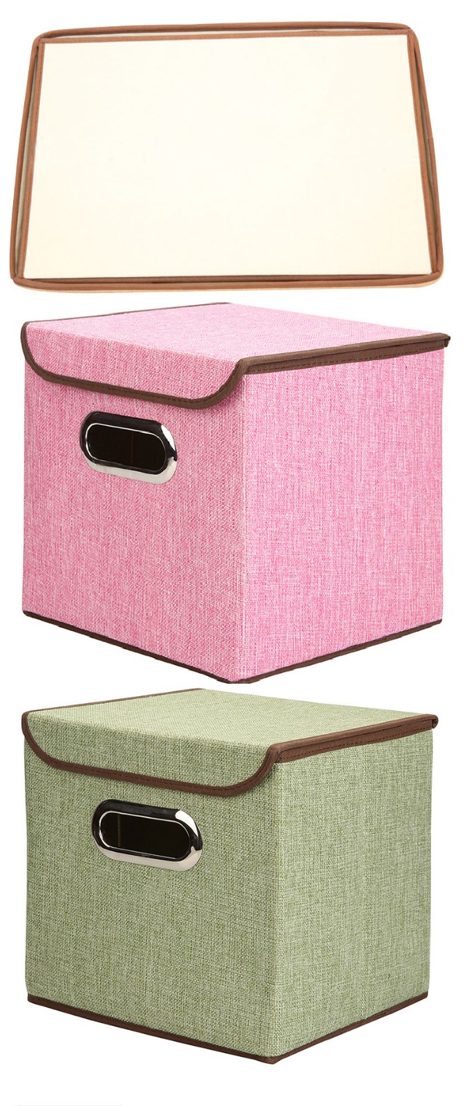 Colourful Clothes Organizer Solutions Foldable Fabric Bins Storage Box