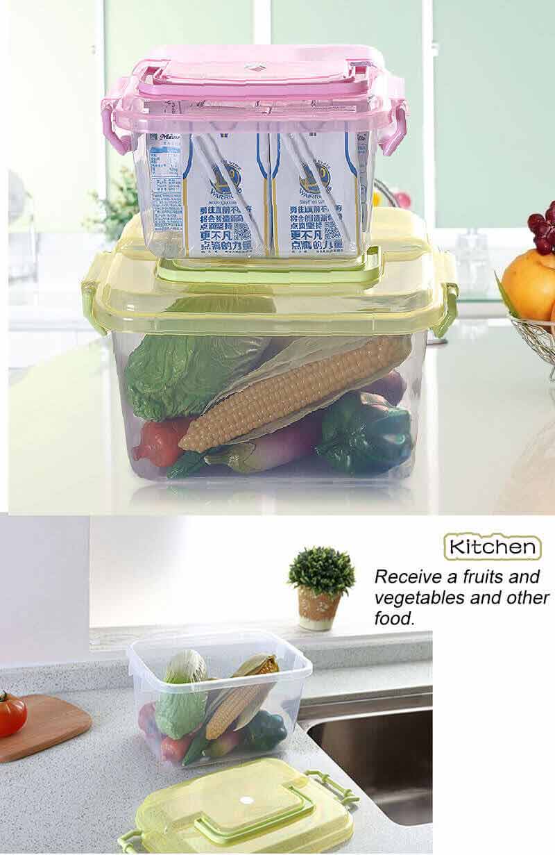 Wholesale Clear Color Transparent  Plastic Sealed Storage Box Container
