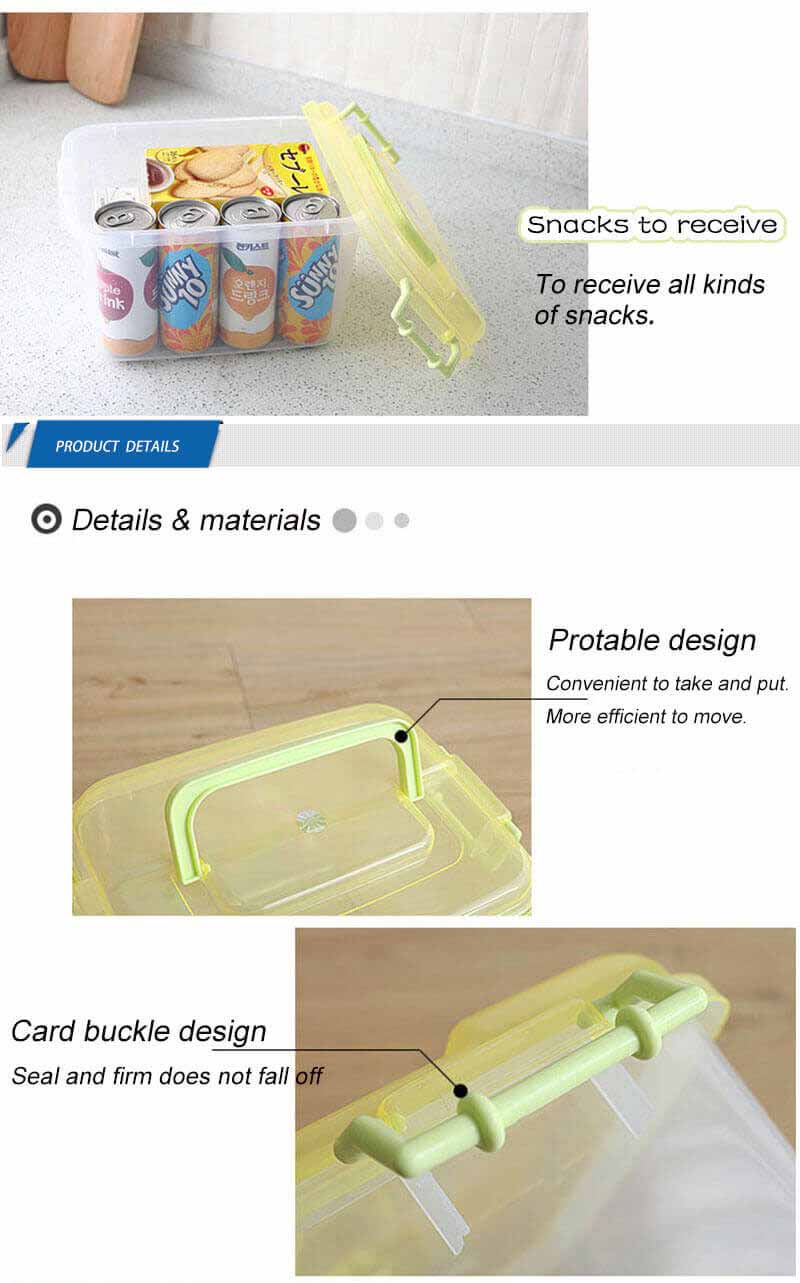 Wholesale Clear Color Transparent  Plastic Sealed Storage Box Container