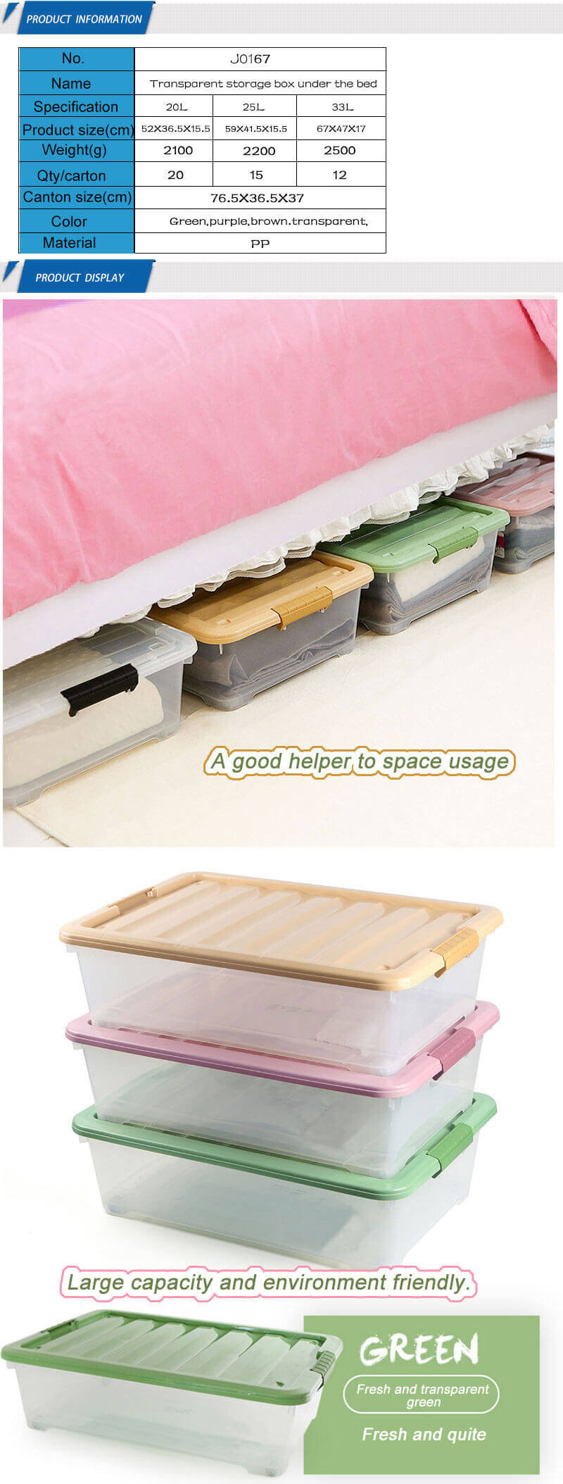 Kids Cloths Chest Waterproof Under The Bed Plastic Storage Drawer