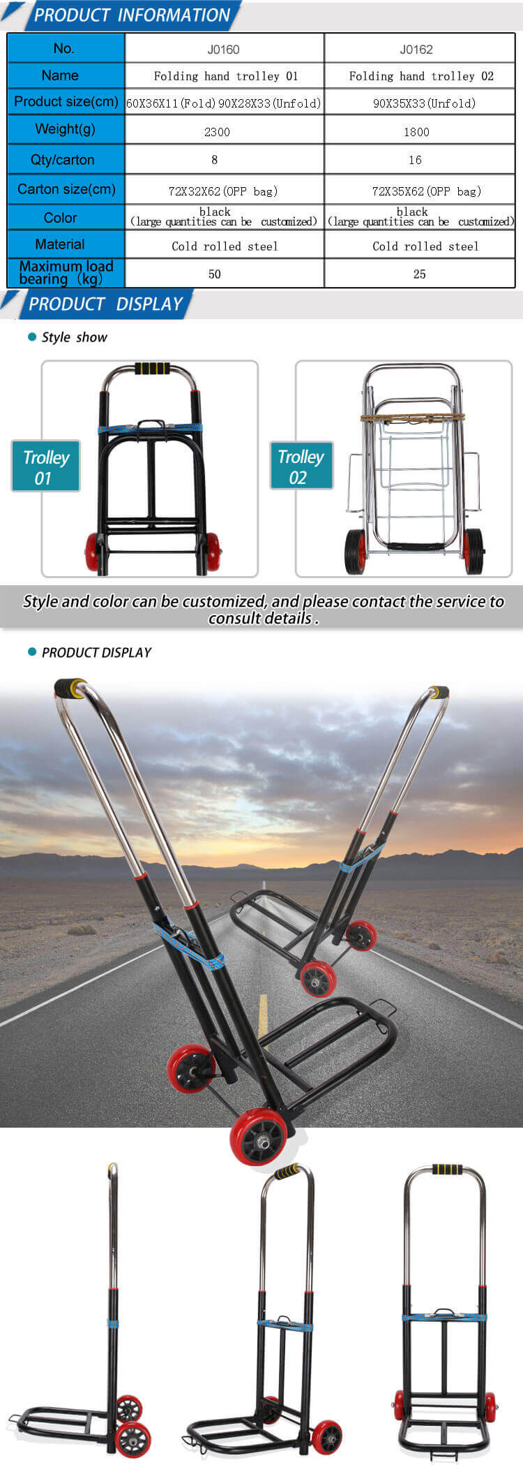 Hotel Carter Suitcase Travel Bag Trolley Luggage Cart