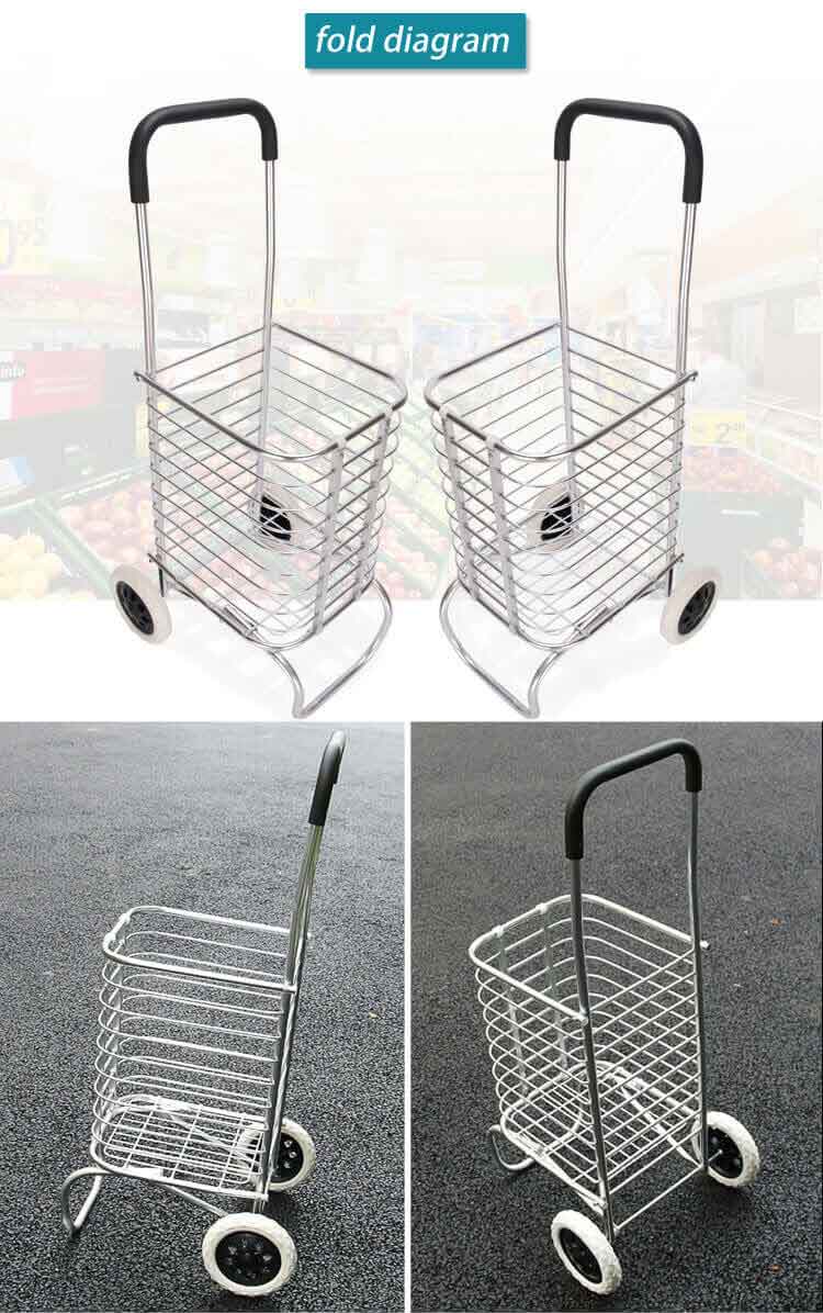 Direct Selling Outdoor Aluminum Folding Market Hand Push Cart
