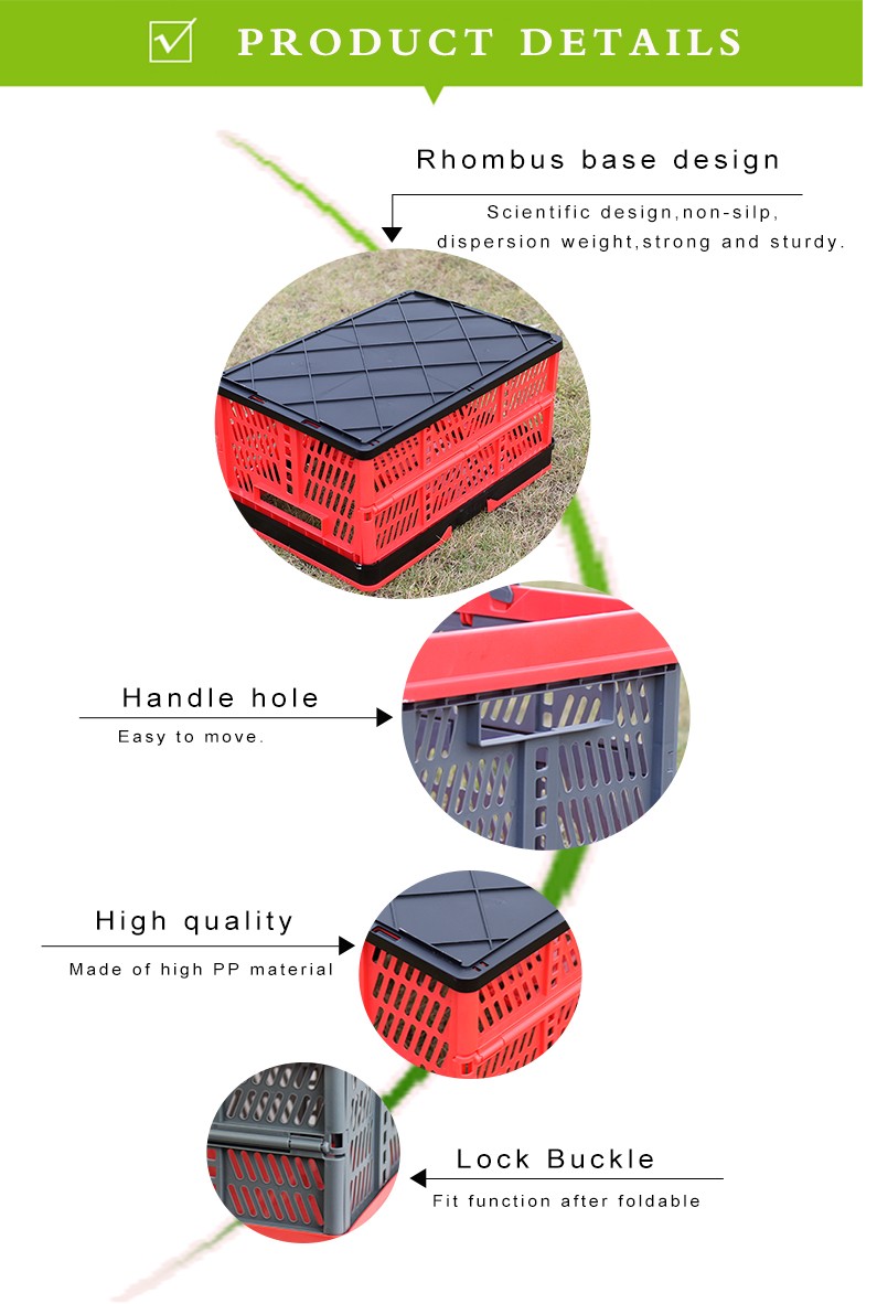 Most Popular Plastic Foldable Home Storage Basket