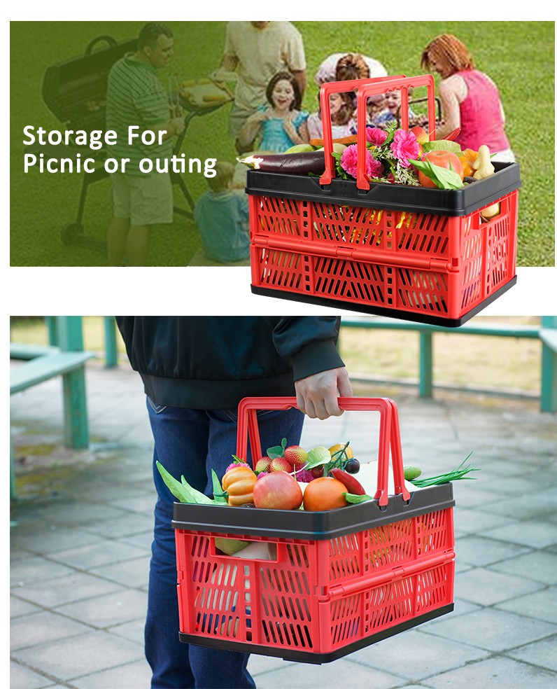 Most Popular Plastic Foldable Home Storage Basket