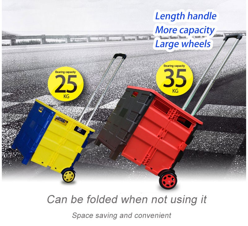 Wholesale Supermarket Folding Fabric Climb Stairs Shopping Cart With Seat