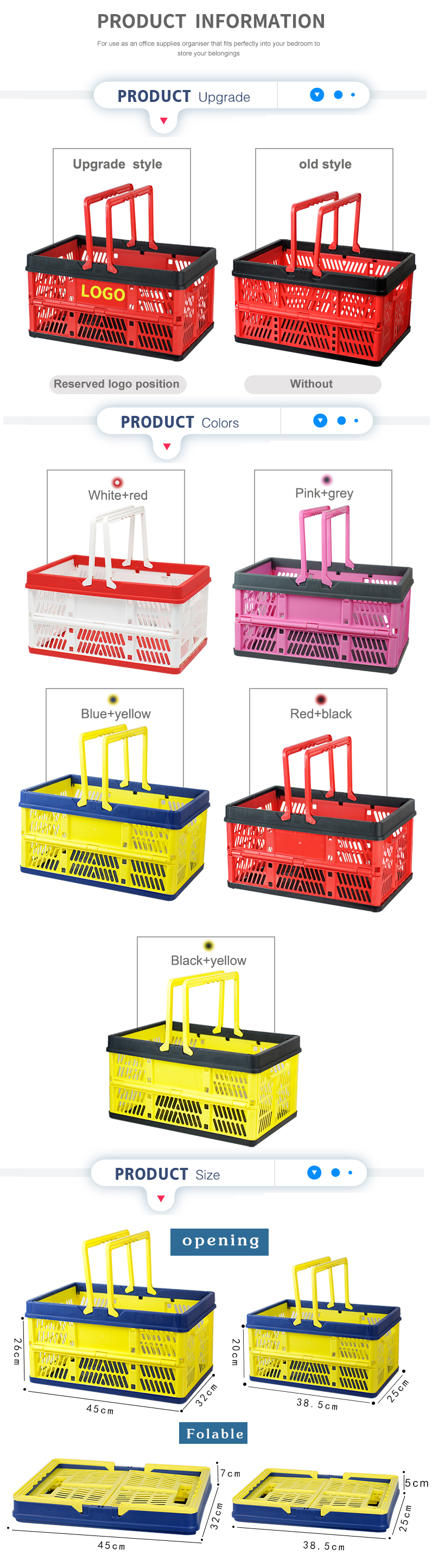 Plastic Basket With Lid Laundry Basket Factory Supplier