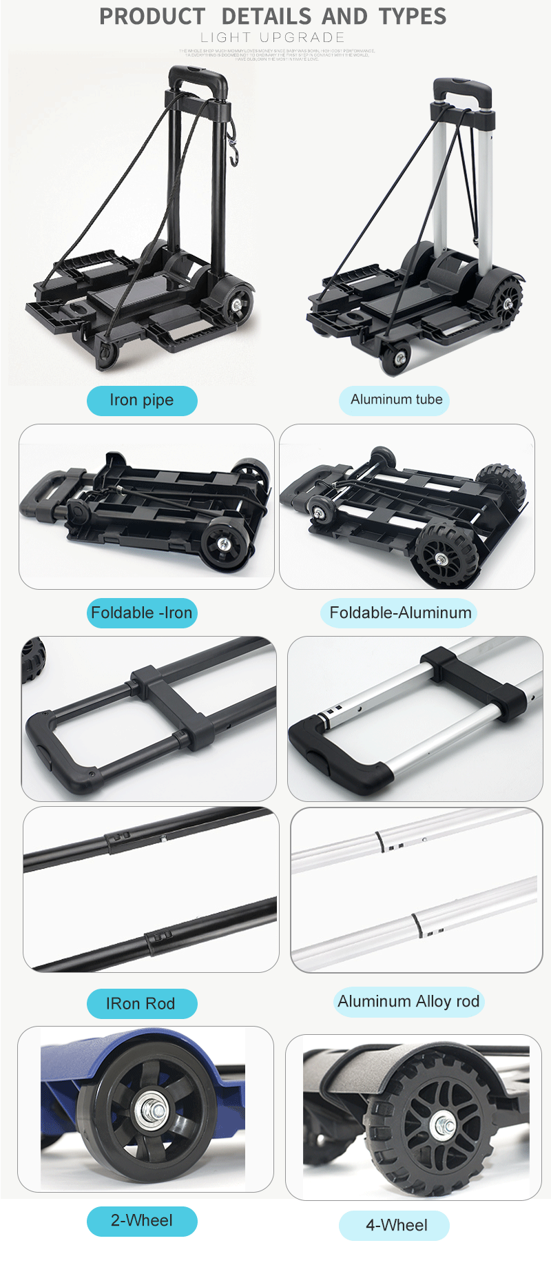 lightweight folding hand cart