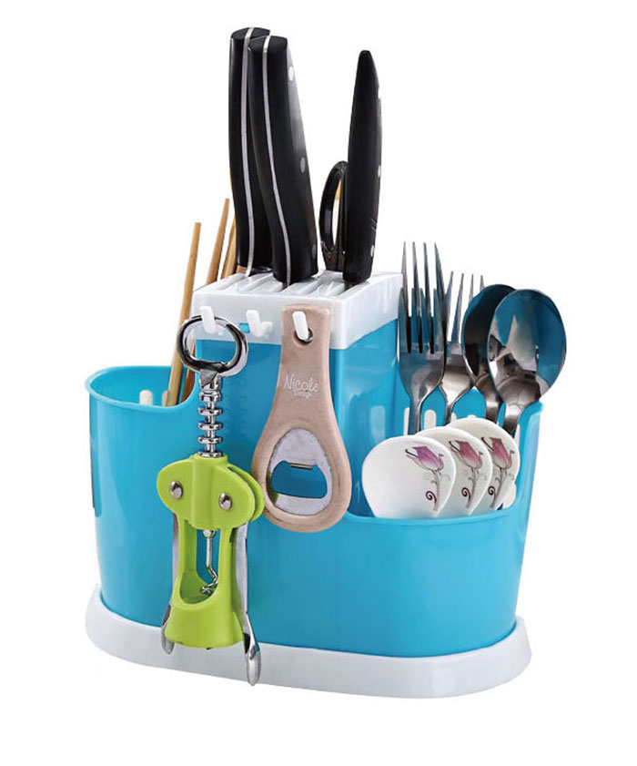 Kitchen Accessories Organizer Fork Spoon Plastic Storage Knife Holder