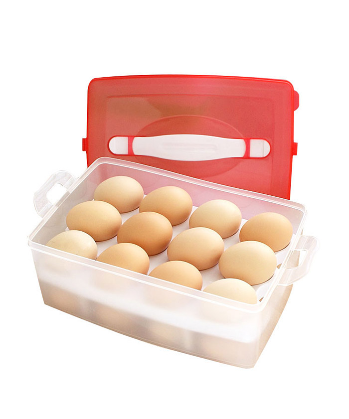 Portable Dozen Frozen Dumplings Food Egg Container Storage Box