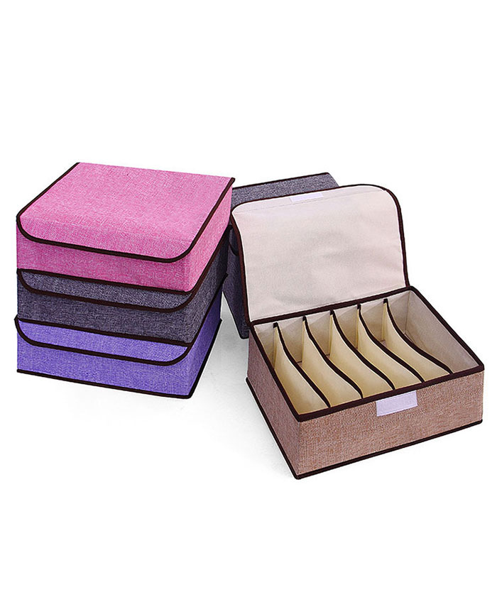 Underwear Socks Tie Tidy Finishing Foldable Fabric Storage Box