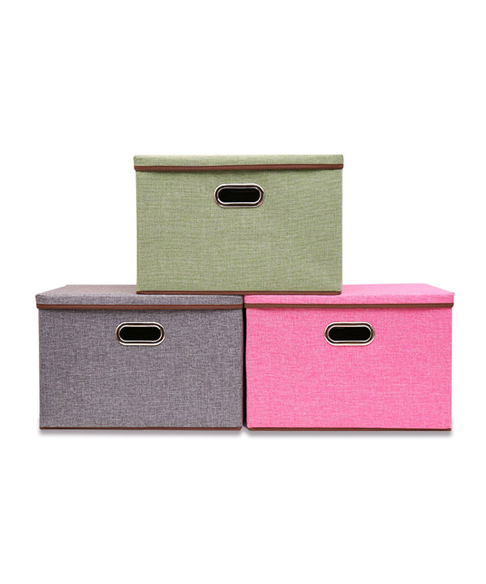 Colourful Clothes Organizer Solutions Foldable Fabric Bins Storage Box