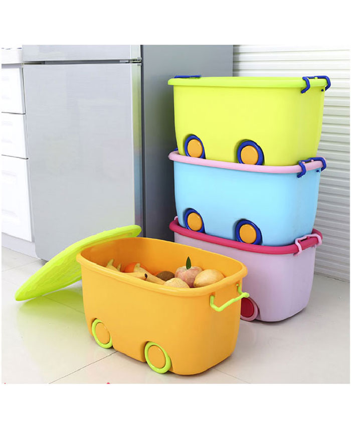 Custom Large Capacity Underwear Doll Toy Cloth  Wheels Plastic Cabinets