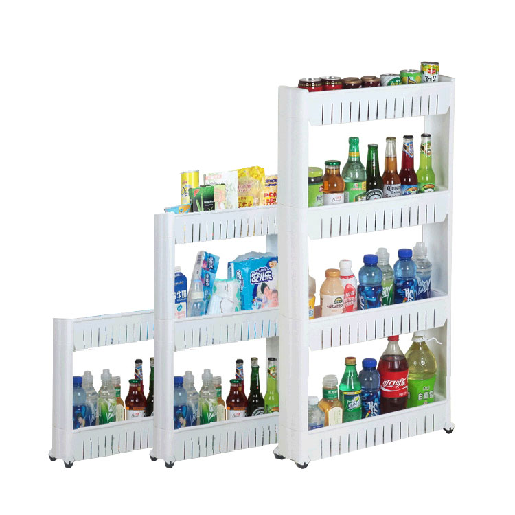 Custom Kitchen Bathroom Corner Multipurpose Rack Plastic Storage Shelf