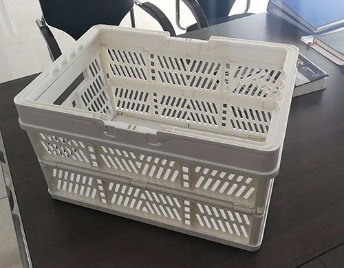 Plastic folding basket samples have been produced OK