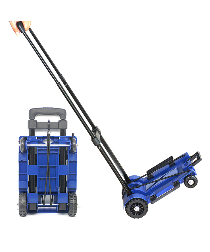 Aluminum Folding Luggage Cart Travel Foldable Market Shopping Trolley for Sale