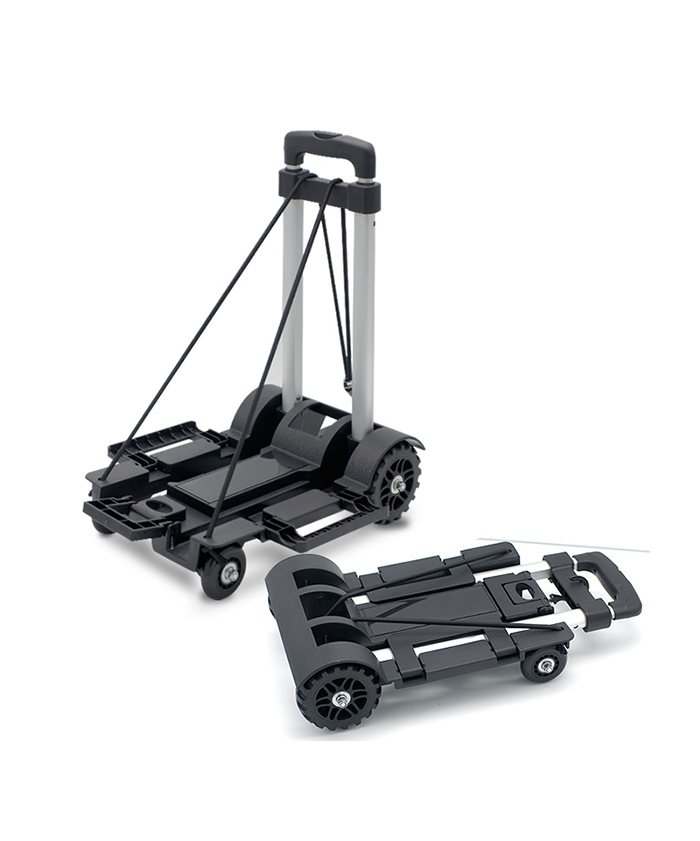 Plastic Roll Cart Outdoor Folding  Garden Handle Supermarket Office Beach Trolley Cart